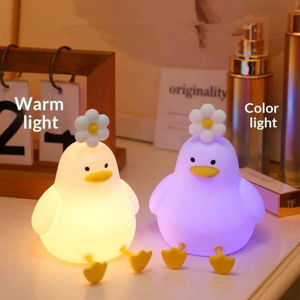 e Duck Led nattlys USB oppladbare nattlys silikon La A