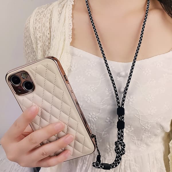 2PCS Avtagbar handledsrem Nackrem 2 i 1 Crossbody Telefonrem A5