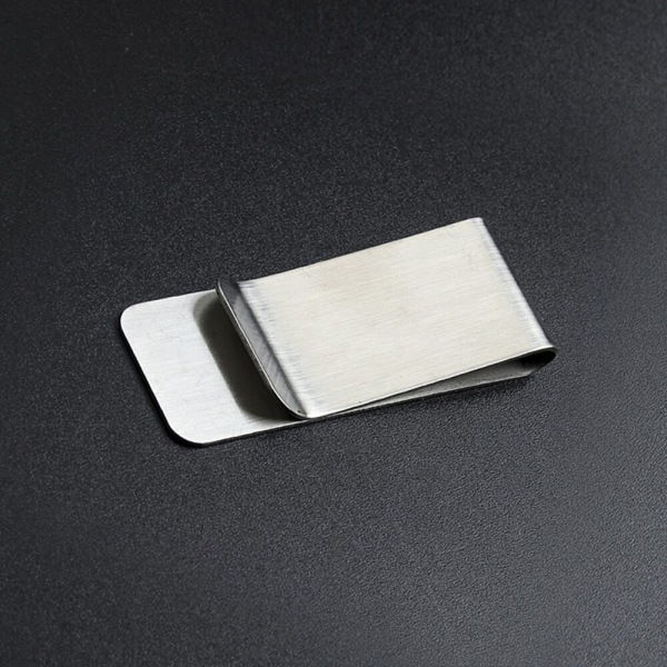 Rustfrit stål Metal Money Clip Mode Simple Dollar Cash Cla