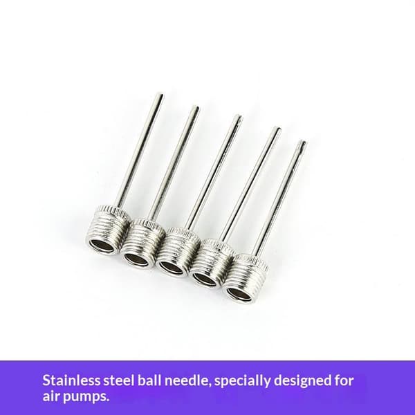 20 stk. kugleluft i rustfrit stål pumpepin til basketball oppustning 20pcs