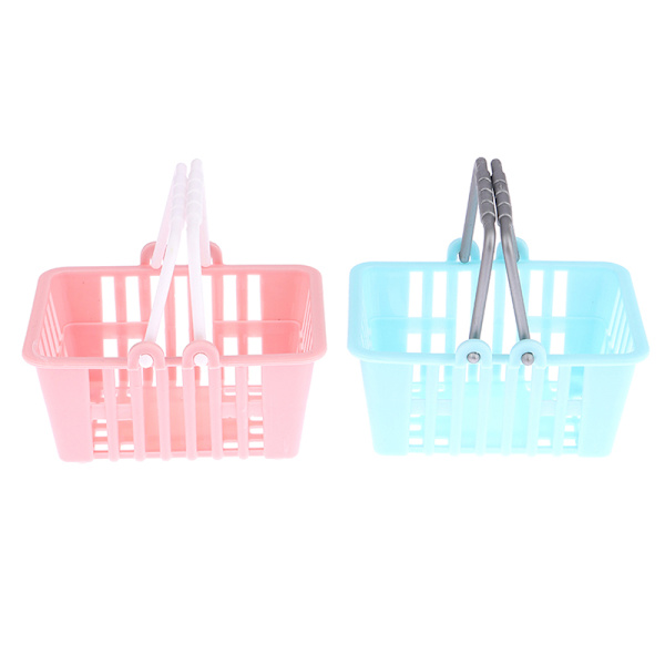 2 stk Dukkehus Handlekurver Modell Dukkehus Mini Super Pink