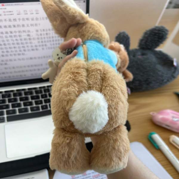 e plysj pennal kawaii dukke skole oppbevaringspose pennal sta 1pcs