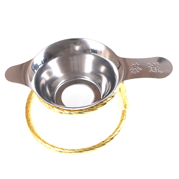 Ruostumattomasta teräksestä valmistettu teesuodatin Fine Mesh Tea Leaf Suppilo Teesiivilä 6.4cm