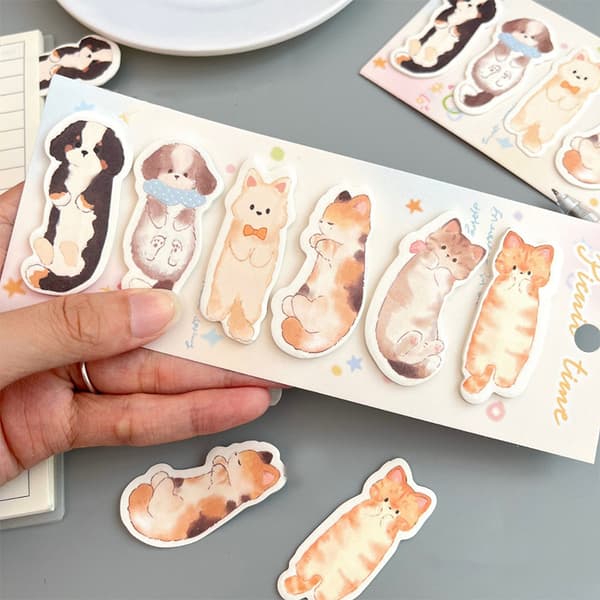 120 ark/sett e Katte- og hundeklistrelapper Bok for merking av meg A1