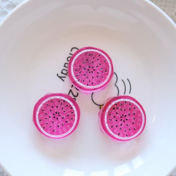 10 st Mini Kawaii e Vattenmelon Frukt Flat Baksida Cabochons Scrapb StyleH