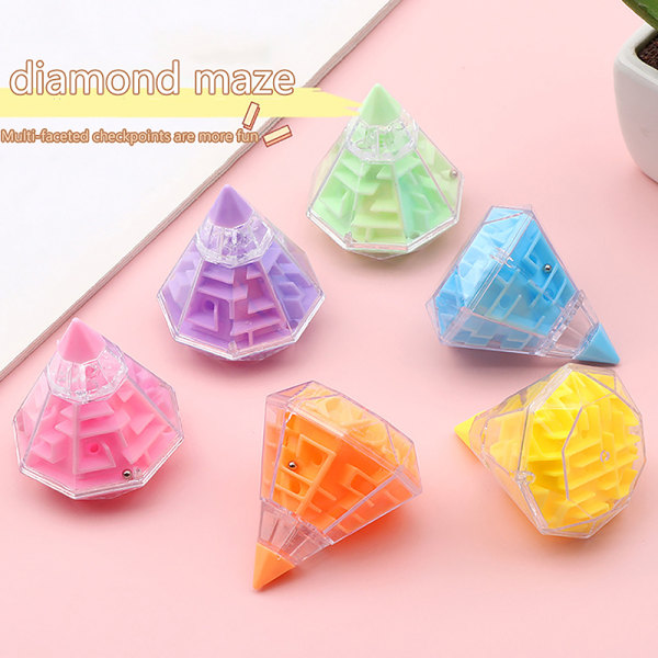 3D Diamond Maze Toy Kid Uddannelseslegetøj Børn Stress Reliever