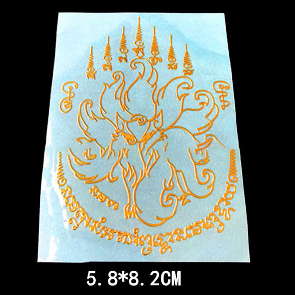 Thai telefon gynnsam gömd Buddha Nine Tailed Fox Holy Elepha A32