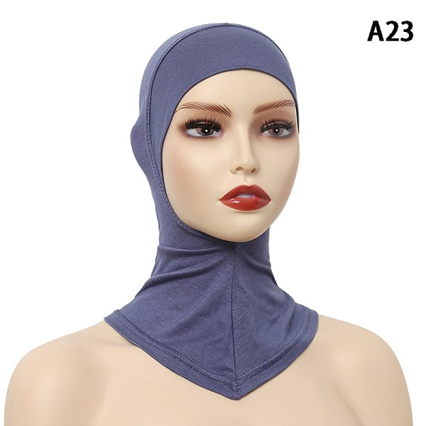 Muslimsk Undersjal Dam Modal Hijab Cap Justerbar Muslim Stret A23