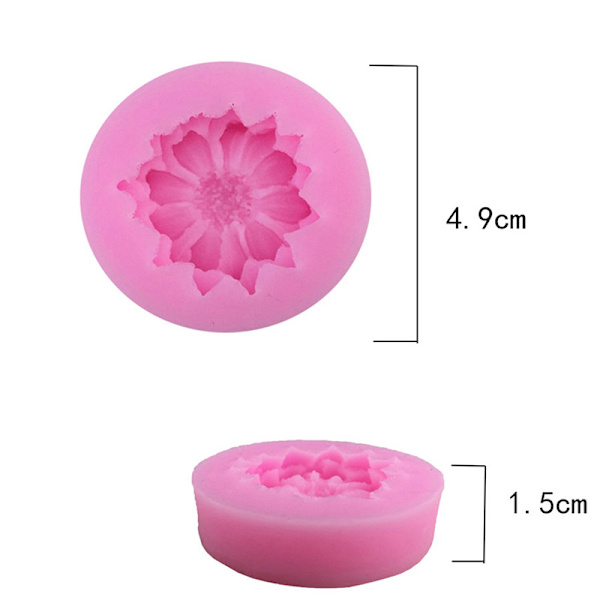 PopDIY 3D kakedekorering blomstformet fondant sukkerkake Sili