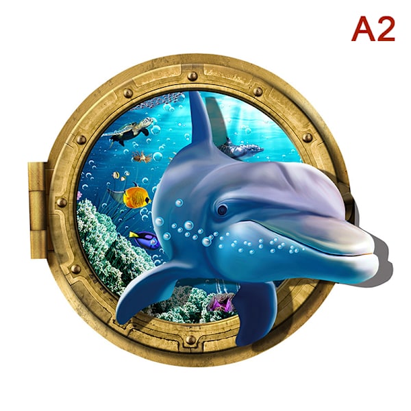 Sea Life Sea Turtle WC-kannen tarra Ikkuna seinä tarra Etusivu A2