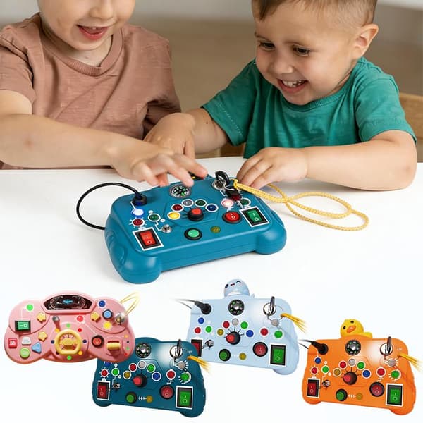 LED lysbryter travelt brett småbarn Montessori tidlig utdanning A2