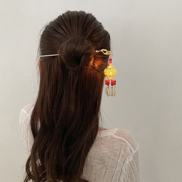 Ny stil lysande antika hårnålar hårprydnader Lantern Tass A2