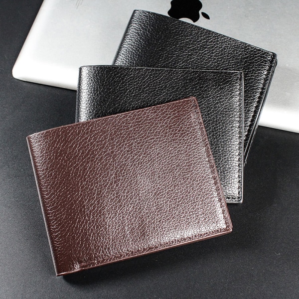Herrplånbok Äkta läder Herrplånböcker Premiumprodukt Real Black