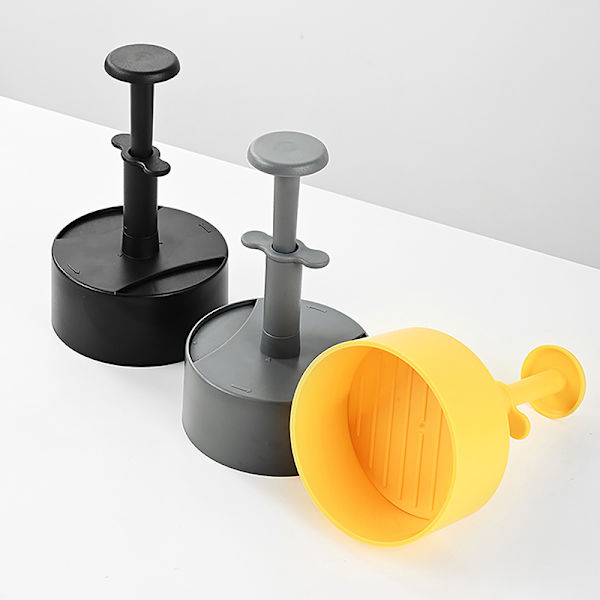 Manuell Hamburger Köttpress ABS Rund Non-stick Fylld Köttpaj Gray