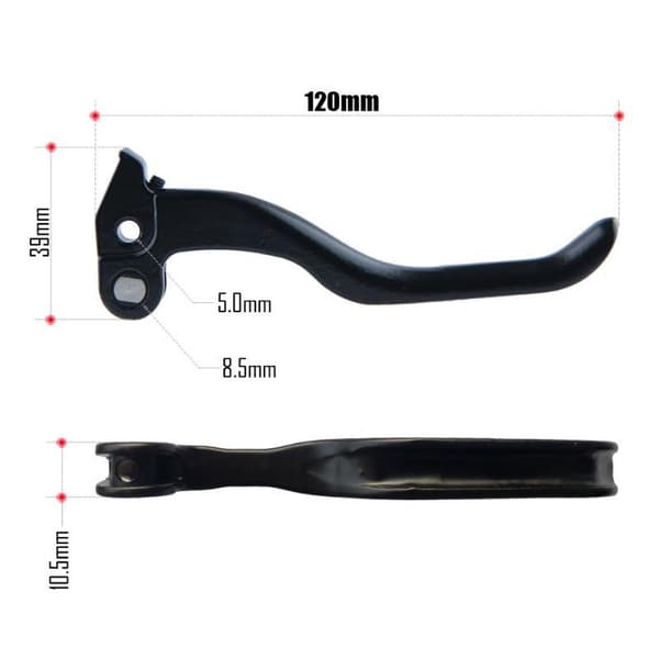 Til XOD aluminiumslegering hydraulisk bremsegreb til cykel elcykel 103mm