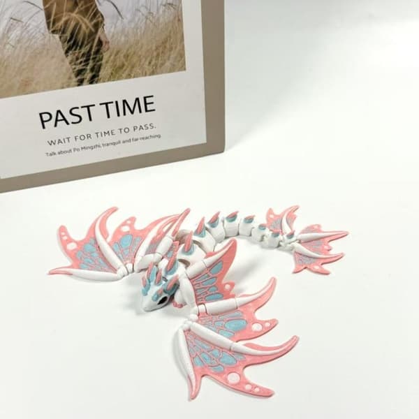 3D-printad kejsardrake Hållbar skrivbordsdekoration Liten prydnad A1