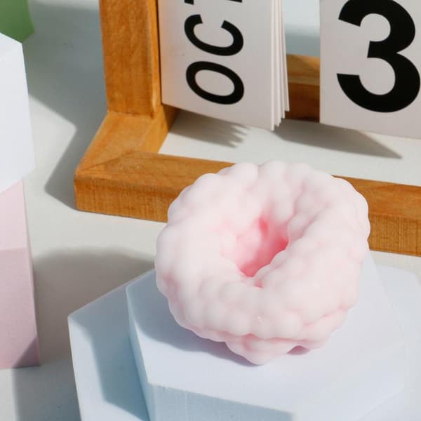 Sensoriska formbara bollar Mjuk stretchig leksak för kontorsbord Pink