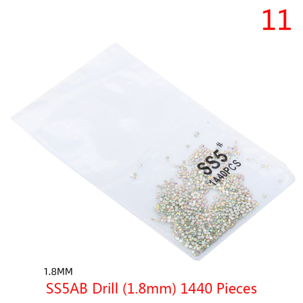 1440 st Crystal Nail Art Stones Flatback Strass för Nail A 11