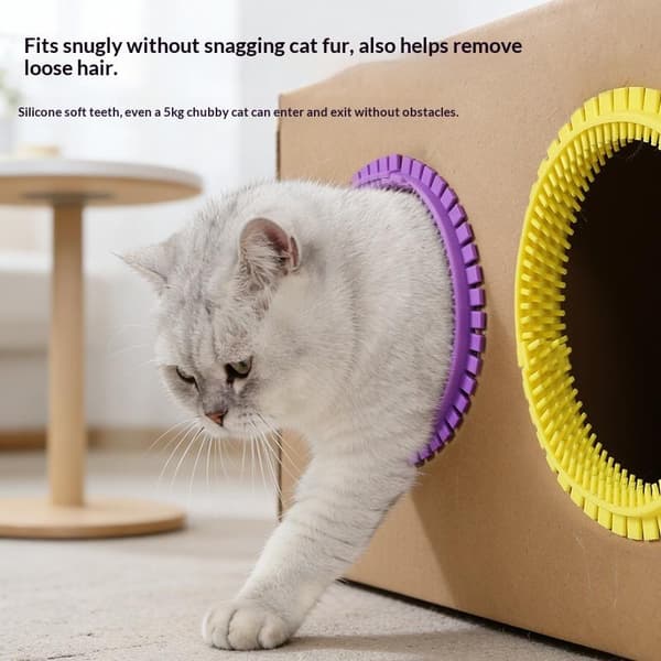 Katteplejering Selvplejer DIY Kattehulsbørste til Pap Pink