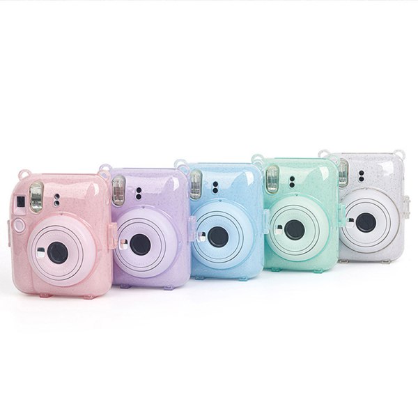 Valokuvalaukku Fujifilm Instax Mini 12 Clear Camera Case Protectille Blue