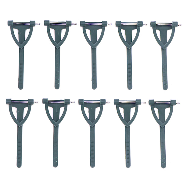 10st DIY Konst Blomma Brosch Hållare Fast Clip T Form Triangel 01
