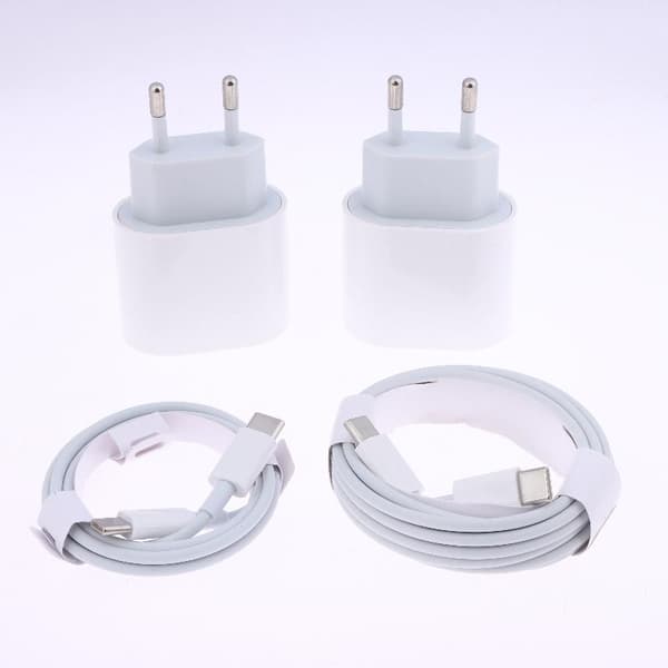 1 sæt 20W USB C EU PD hurtigoplader til telefon 15 16 Pro Max 15 1 A1