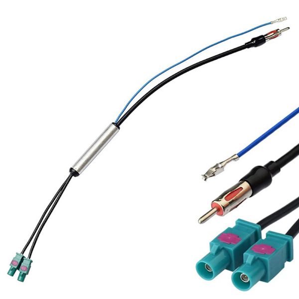 Radioadapter Antenne AM/FM o Kabel Dual Fakra-Din Antenne