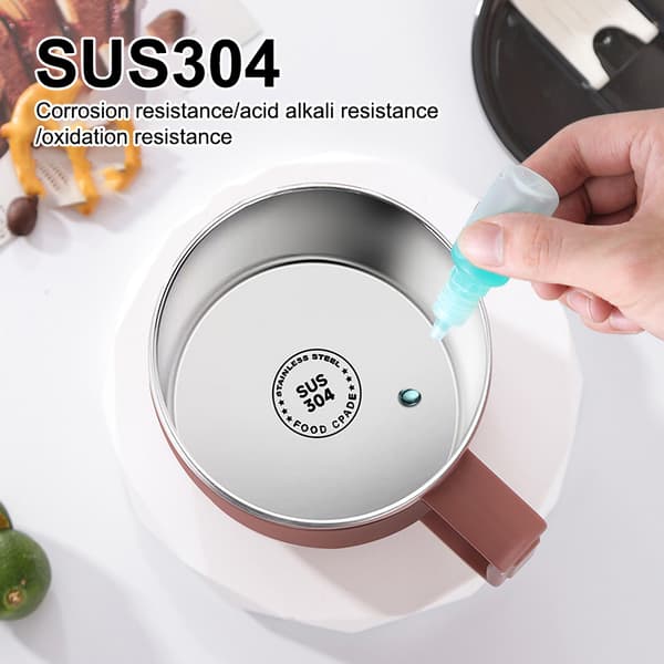 Kaffemugg med lock Termosmugg i rostfritt stål för både H A3