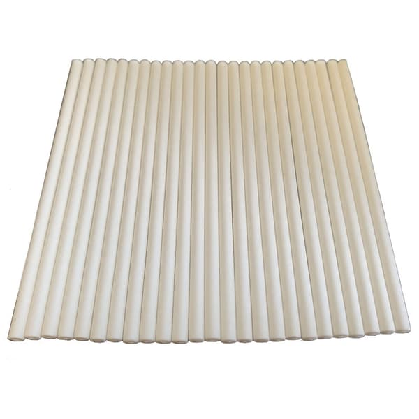 100 stk slikkepind kage papir stick pops hvid solid papir stick B