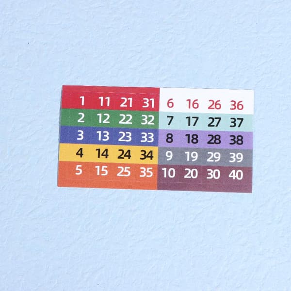 5/15 stk. mærkat til afbryder, afbryderkontakt B 5Pcs
