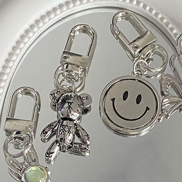 Kreativ Trendy Mote Legering nøkkelring Ins Style Personlighet Pu 2