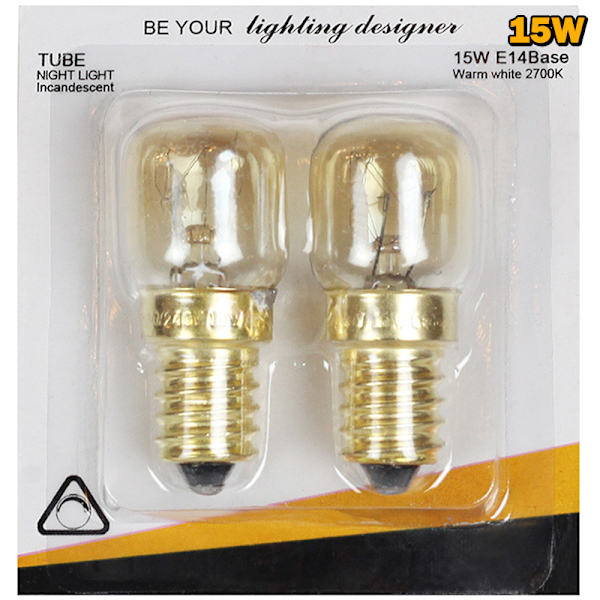 2kpl 15/25W 220V E14 300 astetta korkeita lämpötiloja kestävä mikrofoni Gold 15W