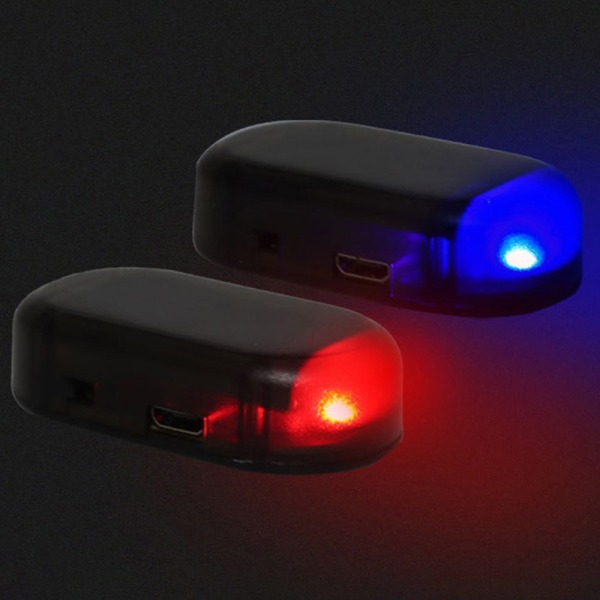 Bil falsk sikkerhet Lyssignallampe Solar Simulering LED Dummy A A3