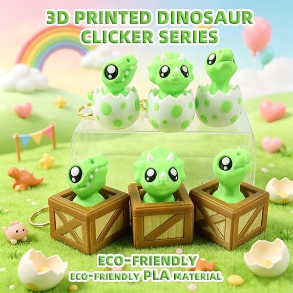 1 st 3D-printad klicker miljövänligt PLA-material e Design Per A3