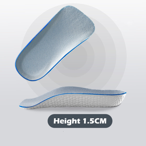 1,5-3,5 cm ortopædisk buestøtte usynlig forhøjende indersål height 1.5CM