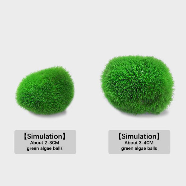 Simulert Moss Balls Akvarium Alger Fisk Reker Tank Ornament A1