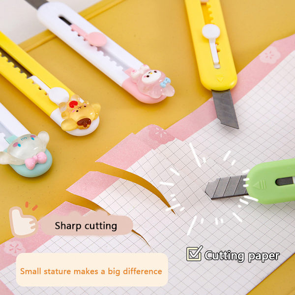 Kawaii Utility Cartoon Portable Mini Paper ter Box Opener Offi A3