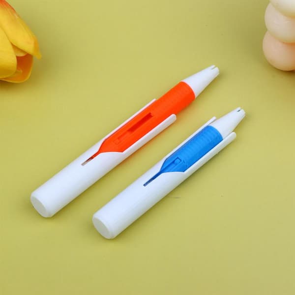 Pen-sæt med automatisk perledispenser, voksfrit design og borebakke Blue