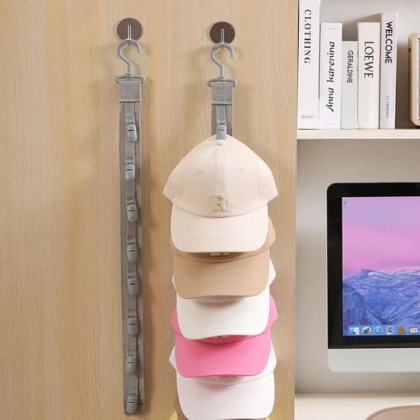 Garderobe Hattehylle Snor Hatteoppbevaringsklips Baseballcap Hatteoppbevaring A2