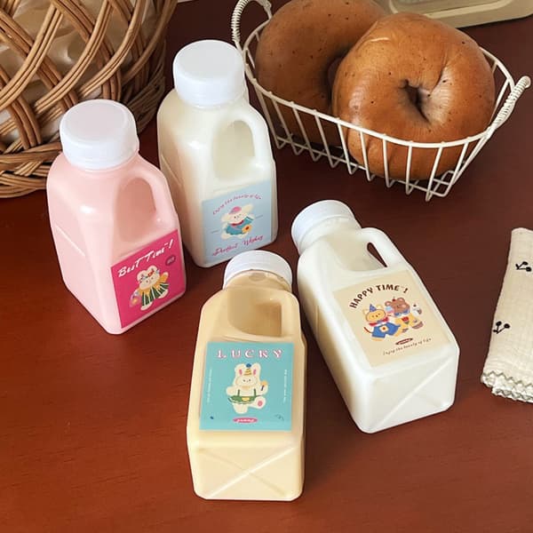 1 st Juices Flaska Färsk Juice Flaskor Dryckesflaskor Klar M White