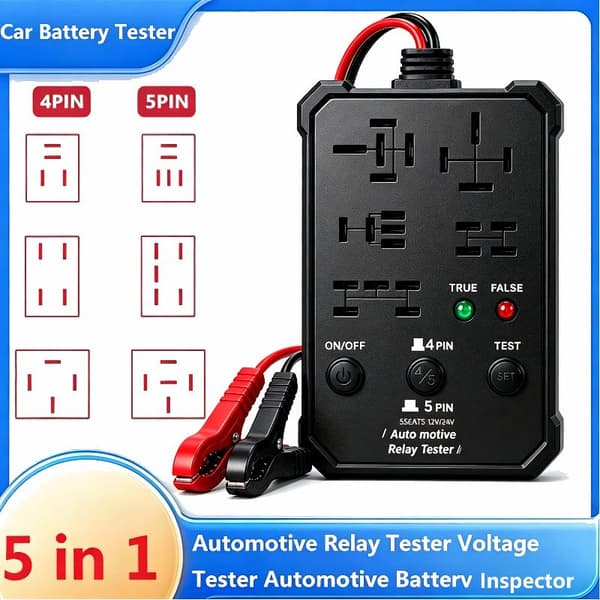 Testare av fordonsreläer Spänningstestare Bilbatteriinspektion