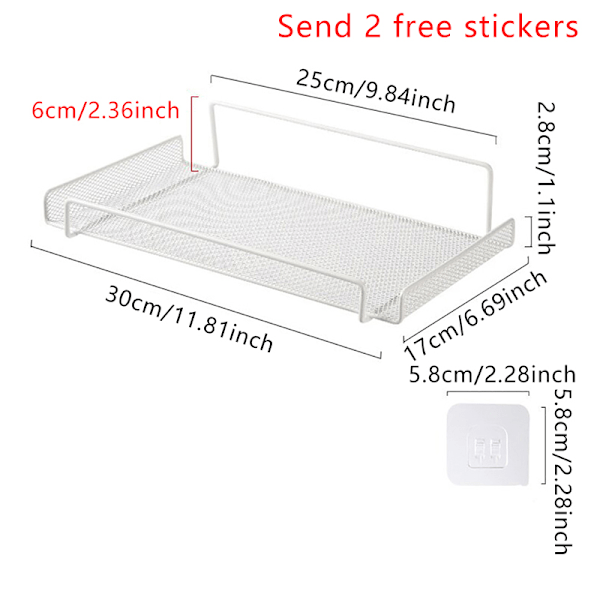 Vegg Wifi Ruter Hylle Stue TV Set-Top Box Holde White