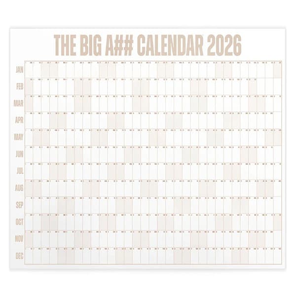 Stor 2026 Kalender Planlegger Ark Tidsplan Klistremerke Planlegger Targ Blue