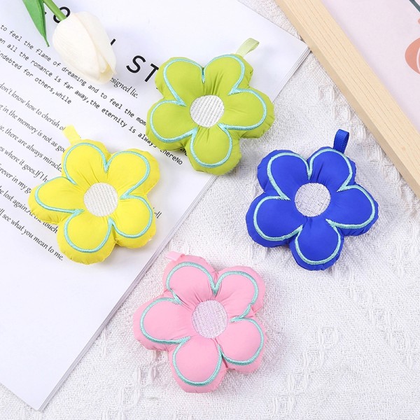 1PcSakura Stoff Flower Keychain e Lanyard Car Bag Key Ring Pen Yellow