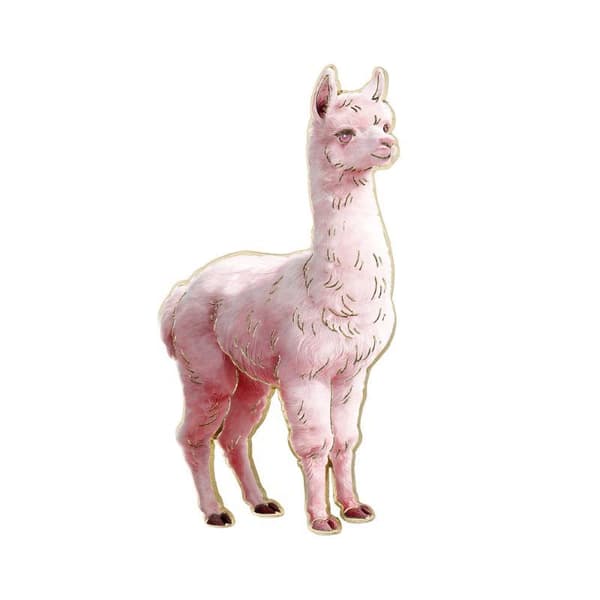 1 stk e 4 farver Alpaca metalnåle til tøj tasker rygsæk revers A2
