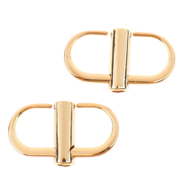 2x håndveske kjede stropp justerbar metall spenne klips Gold