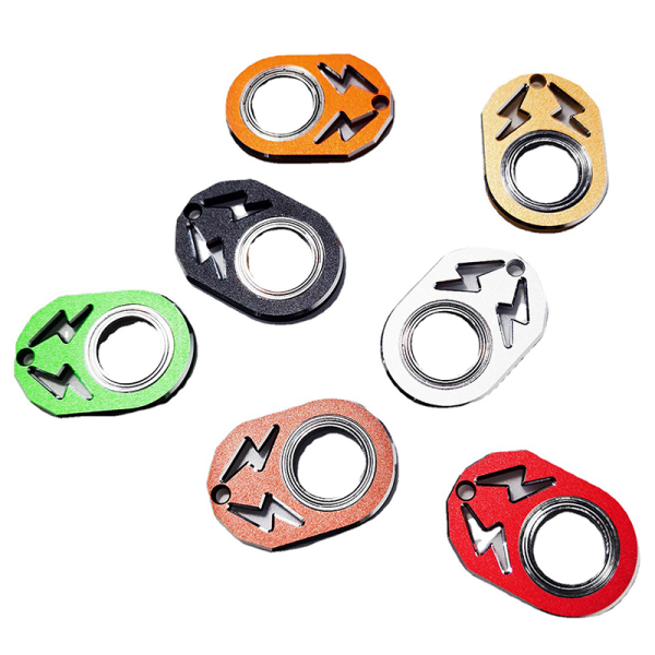 Avaimenperä Spinner Metal Fidget Toys Pyörivä avaimenperä Red