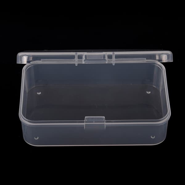 1st genomskinlig plast med lock förvaringsboxsamling