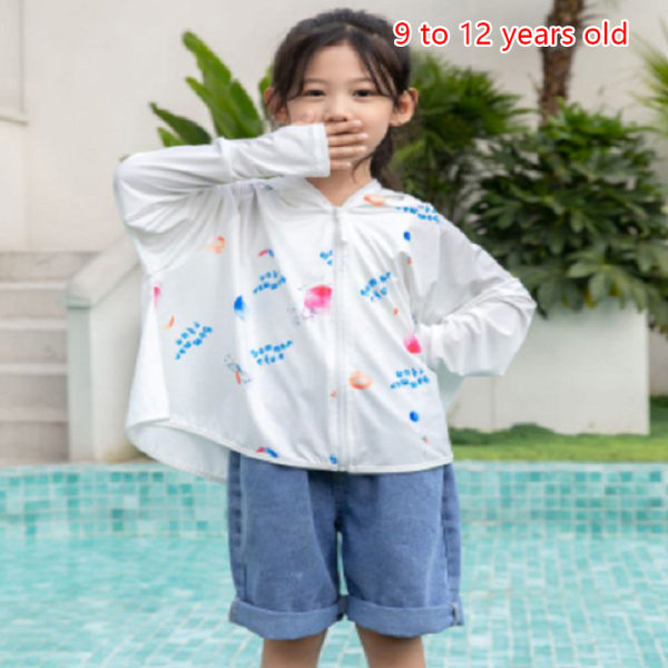 Børne udendørs tøj Åndbar hættetrøje sommerjakke A12