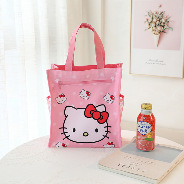 Cinnamoroll Kuromi Mymelody Cartoon Tuition Bag Kawaii Double-l A4 26.5*24.5*12cm